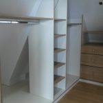 dressing sur mesure bois et blanc